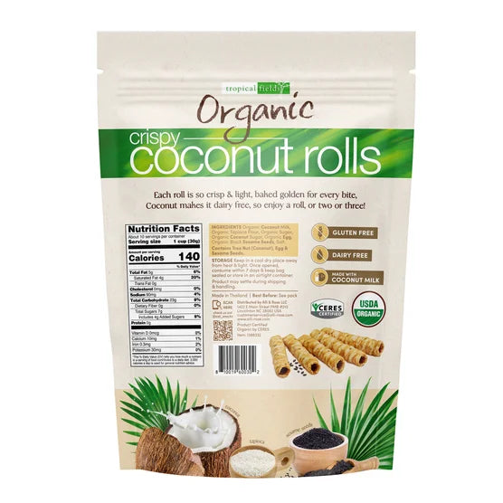 Tropical Fields Organic Coconut Rolls, 11 oz