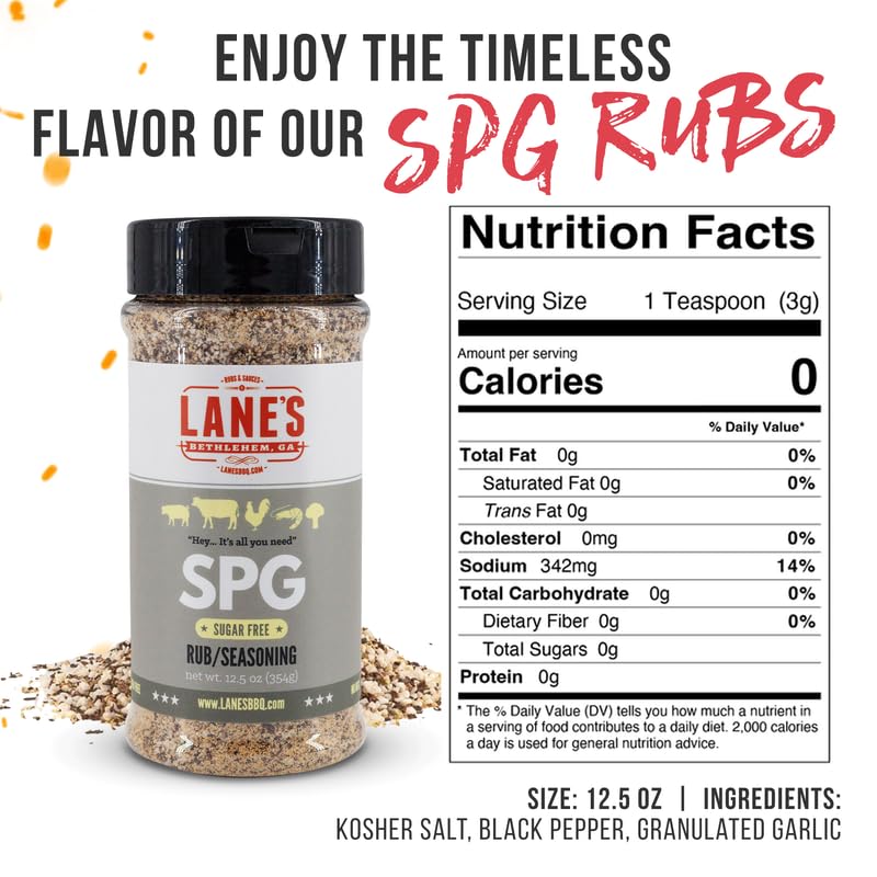 Natural Coarse Ground Salt Pepper Garlic Seasoning for Any Types of Dishes, Classic Bold Flavor, No MSG, No Preservatives, Gluten-Free, Made in USA, 12 Oz