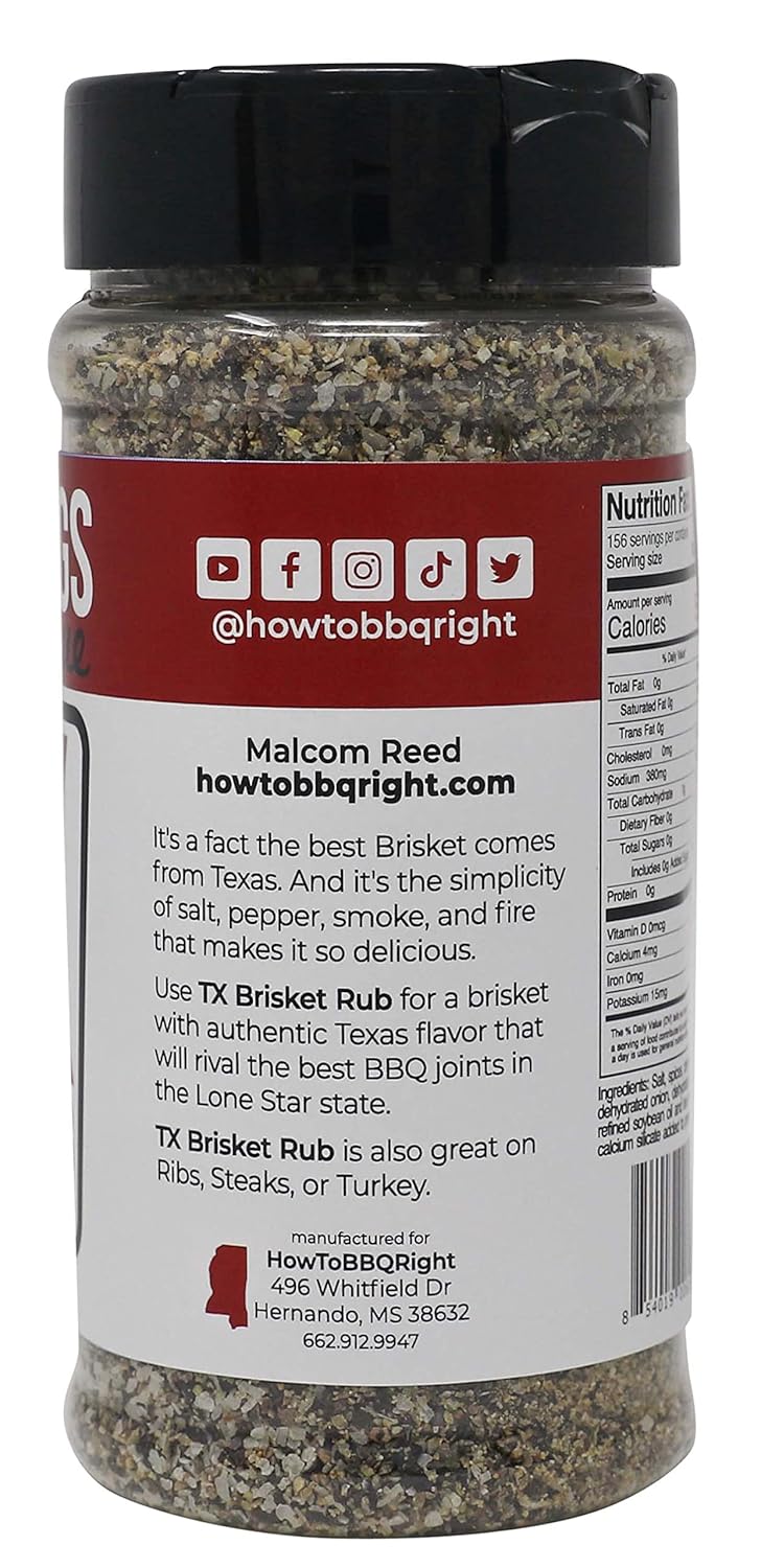 SeKiller Hogs BBQ TX Brisket Dry Rub, Championship Texas Barbecue asoning Blend for Smoking and Grilling, Use on Beef, Ribs, Steaks, or Turkey, 11 oz Shaker