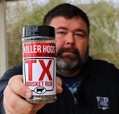 SeKiller Hogs BBQ TX Brisket Dry Rub, Championship Texas Barbecue asoning Blend for Smoking and Grilling, Use on Beef, Ribs, Steaks, or Turkey, 11 oz Shaker