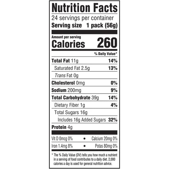 Nutter Butter Sandwich Cookies, 1.9 oz, 24-count