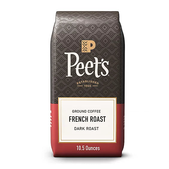 Peets Coffee Coffee Ground French Roast, 10.5 OZ.
