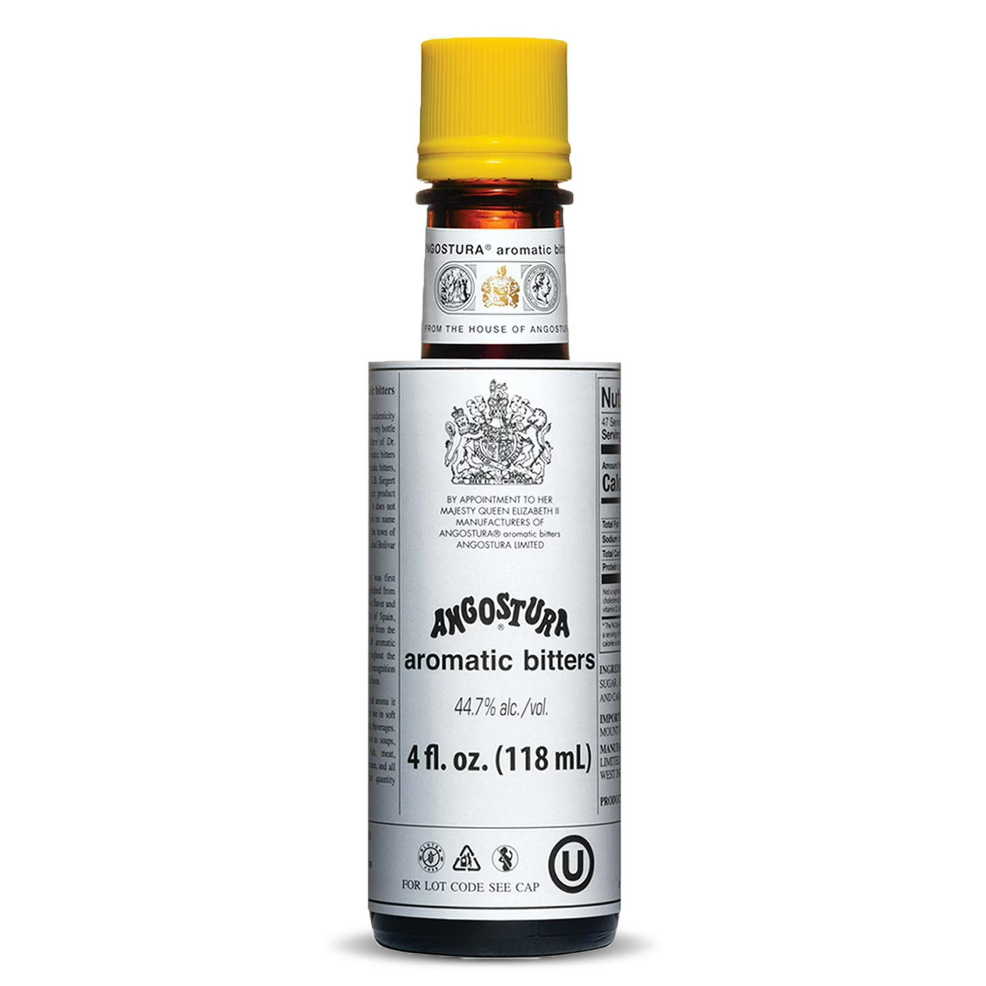 (4 pack) ANGOSTURA Aromatic Bitters, Liquid Cocktail Bitters for Professional & Home Mixologists, 4 fl oz