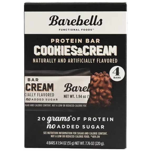Barebells Protein Bars Cookies & Cream - 4 Count
