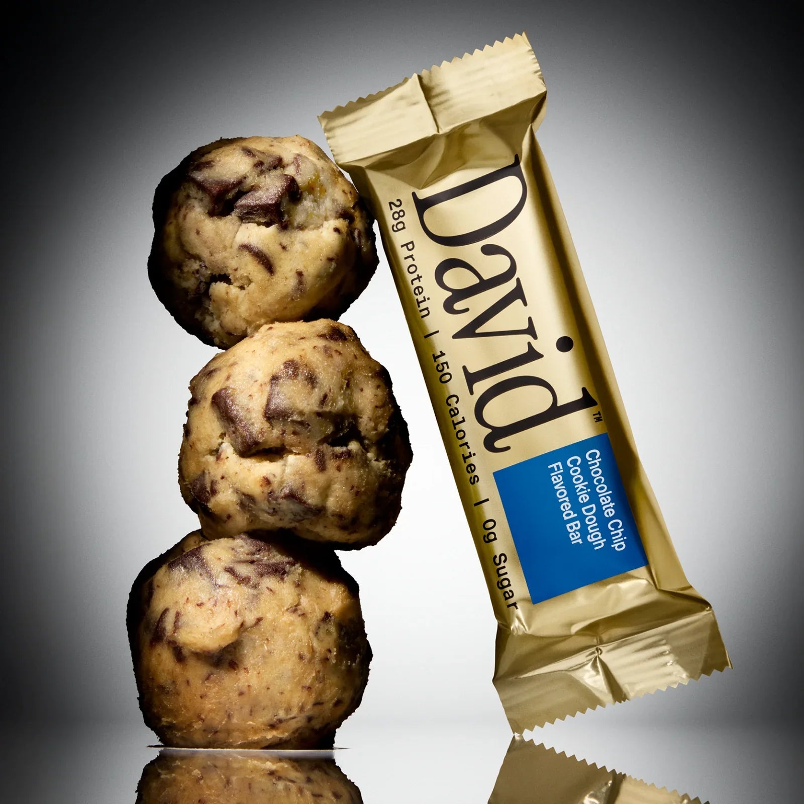 David High Protein Bars, Chocolate Chip Cookie Dough | 12 Count