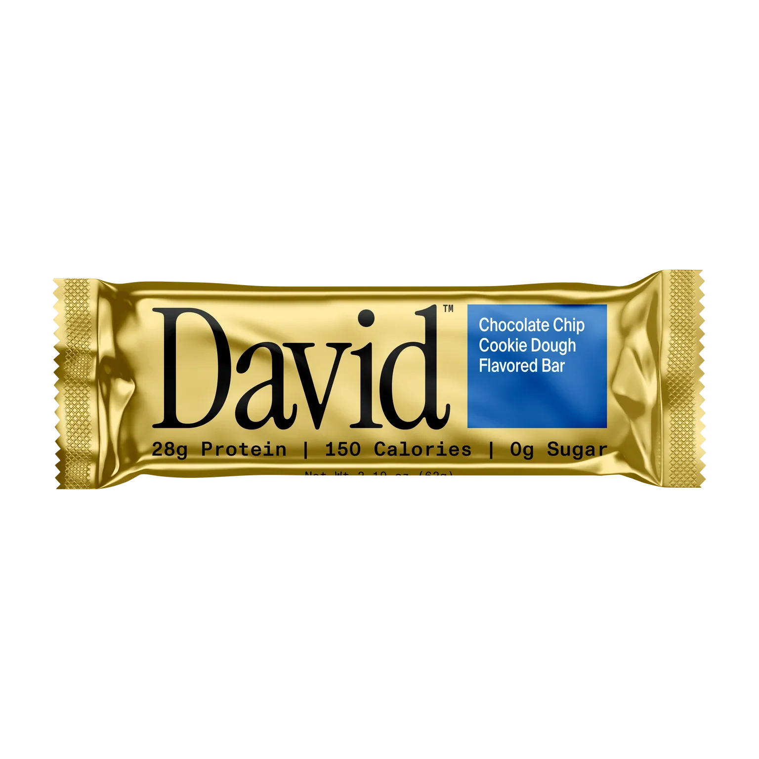 David High Protein Bars, Chocolate Chip Cookie Dough | 12 Count