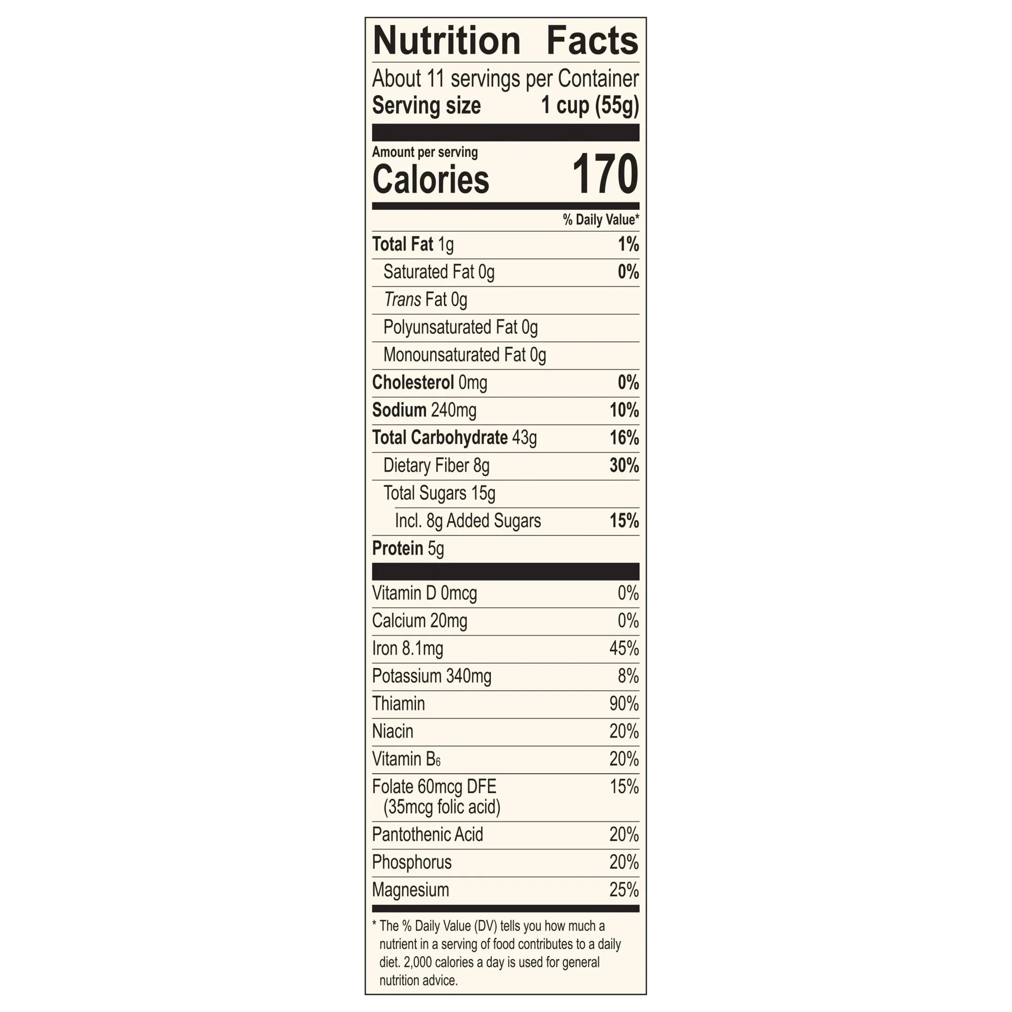 Mom’s Best Raisin Bran – Whole Grain Cereal with No Artificial Flavors, 22 oz Box