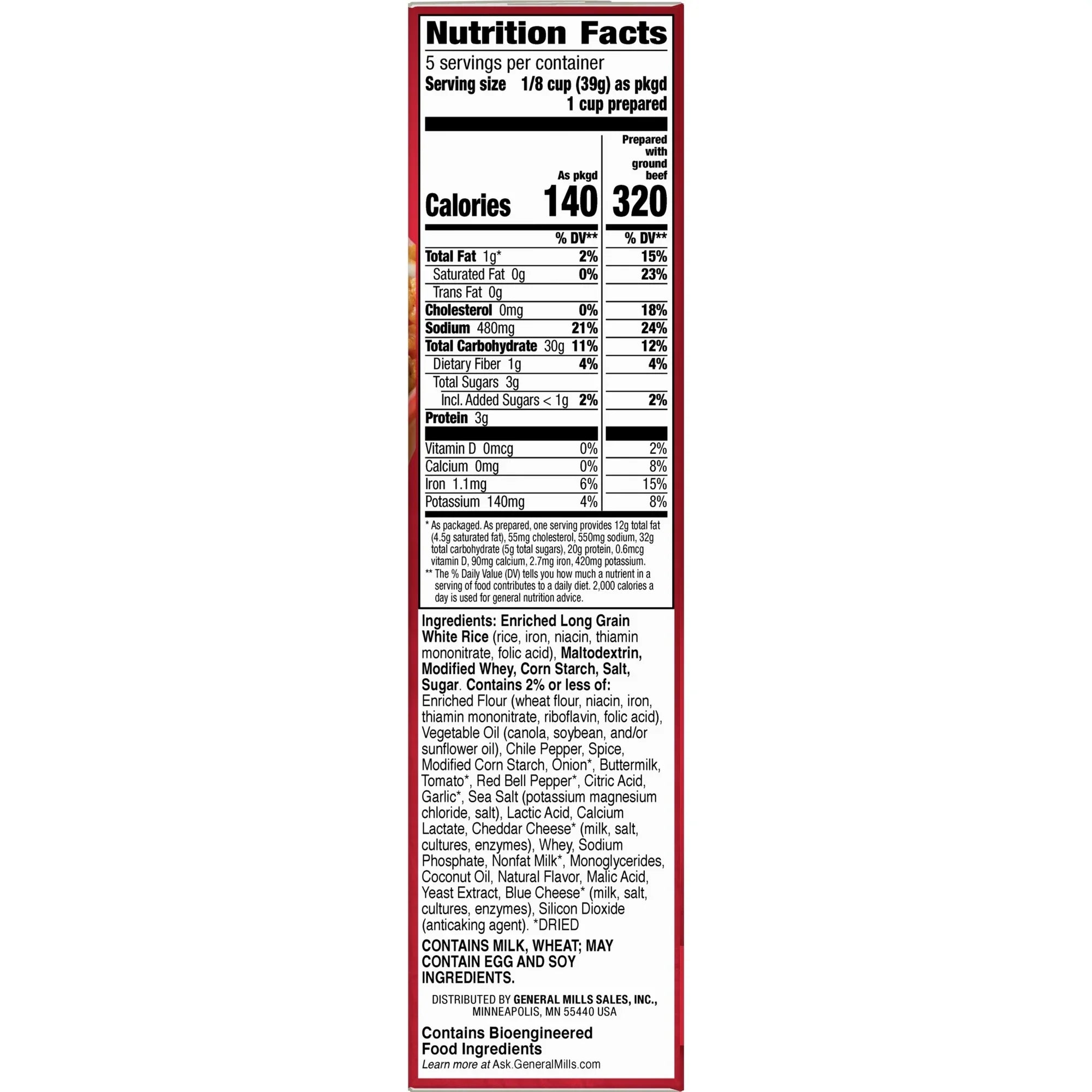Hamburger Helper, Cheesy Enchilada, 7.5 oz box